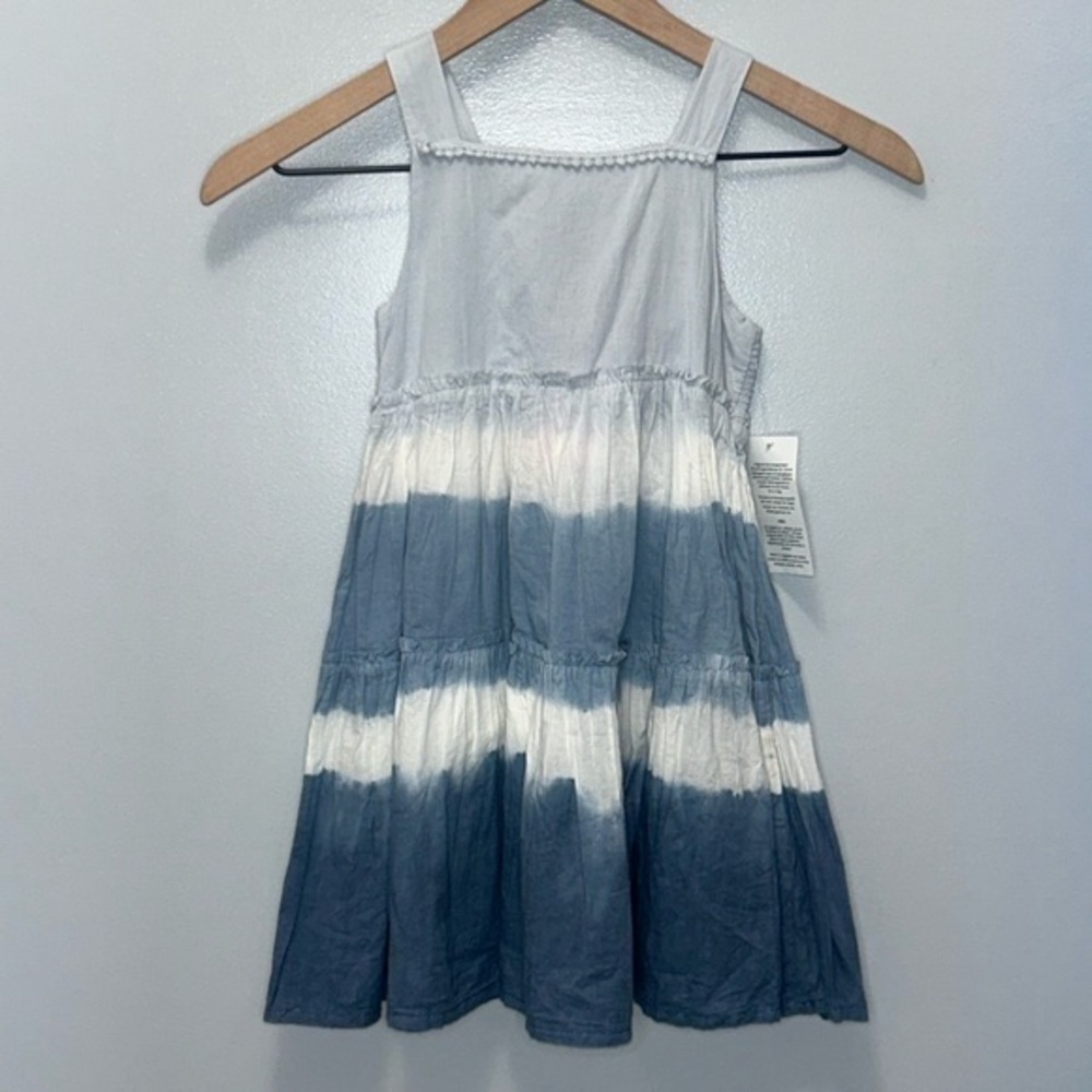 "NWT" Isaac‎ Mizrahi Blue Ombre Girls Sleeveless Tiered Dress- Size 4T
